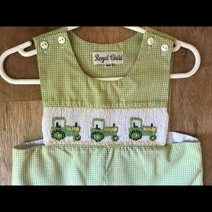 One Pieces - Green Tractor Jon Jon One Pieces - Green Tractor Jon Jon